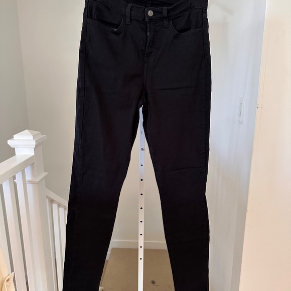 J Brand Maria High Rise Skinny Soft Stretchy Jeans Black Size 29 $198 Retail - Picture 5 of 11